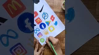 famous logo drawing series part 19 | WHATSAPP | #shorts #logo #whatsapp