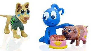 CLAY MIXER: RICH DOG POOR DOG  Play Doh Cartoons