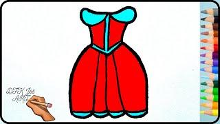 How to draw baby frock | Как нарисовать детское платье | DFK Jes ART