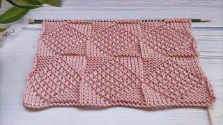 Relief Diamond Stitch| Relief-Rautenmuster stricken| Punto Rombi in rilievo|Point Losanges en Relief