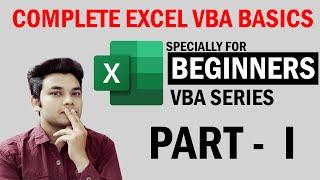 EXCEL VBA Basics Part 1- Complete Series | Advance Excel Tutorial | What is VBA | How to Start VBA?