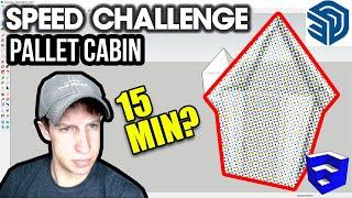 15 Minute 3D MODELING CHALLENGE! Modeling a Pallet Cabin!