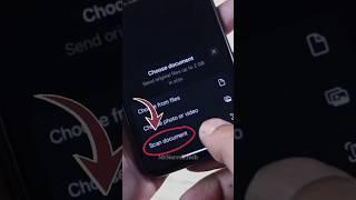 WhatsApp Scan Document not showing! #shorts #tech #whatsapp