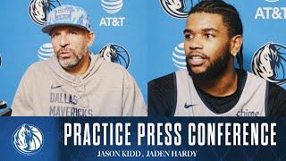 Jason Kidd & Jaden Hardy | Practice Press Conference | 10/23/24