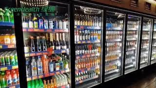 Luxury Multideck Chiller Beer Fridge Liquor Display Cabinet For Bar Pub