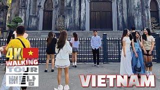 4K WALKING TOUR Ha Noi 베트남 하노이 성요셉성당 하노이예술거리 롱비엔기차역 진국사 소수민족박물관 한기둥사원 바딘광장 호치민묘소 메가그랜드월드하노이 오페라하우스