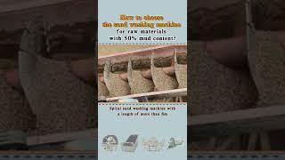 How to choose sand washing machine for 50% mud content?