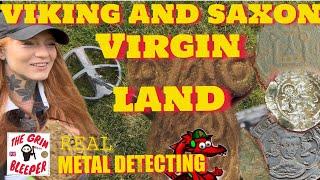 VIKING and SAXON ON NEW NEVER BEEN DONE FIELD REAL METAL DETECTING!!