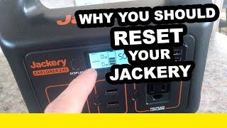 Why you should reset your Jackery