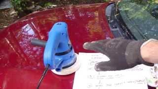 How to remove scratches from car paint. Step by step process info.