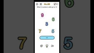 Brain out level 36 what 3 numbers add up to 12 walkthrough and solution