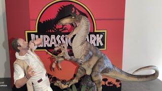 STATUE Clever Girl Jurassic Park 1/10 IRON STUDIOS Deluxe . muldoon vs velociraptor
