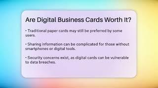 Are Digital Business Cards Worth It? - Job Success Network