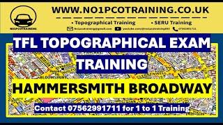 HAMMERSMITH BROADWAY TFL TOPOGRAPHICAL SKILLS ASSESSMENT/ JUNE 2024! TFL TOPOGRAPHICAL EXAM