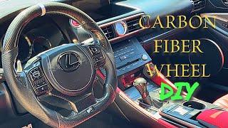 DIY: Installing custom carbon fiber steering wheel by Elvin Wong on a Lexus RC F.