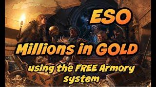 Earn Gold FAST in ESO with the Armory Station!