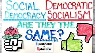 Social Democracy Vs Democratic Socialism | Social Democracy and Democratic Socialism Explained EASY