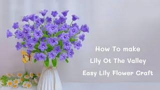 DIY Lily of The Valley | how to make lily of the valley blooms from pipe cleaners | easy lily craft