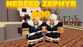 Nerfed Zephyr Duo.. (Roblox BedWars)