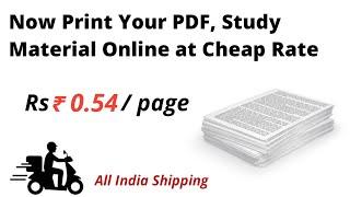 Printing my pdf online at very cheap rate | all india delivery | #Printonweb.com #onlineprinting