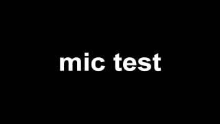 mic test