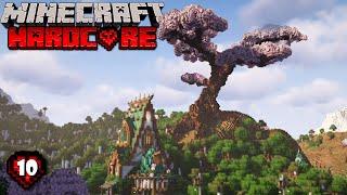 I Built A MASSIVE Cherry Blossom In Hardcore Minecraft