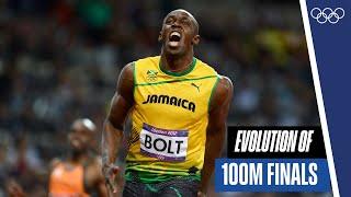 Men's 100m finals through the years! ‍️