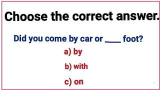 English Grammar Test // Prepositions and all Tenses quiz. Can you pass this English exercise?