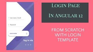 Angular Login Page  | angular tutorial