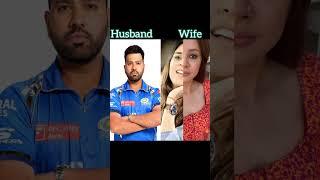 TOP 10 Indian Cricketer Real life Husband and Wife #shorts #ytshorts #cricketlover #youtubeshorts