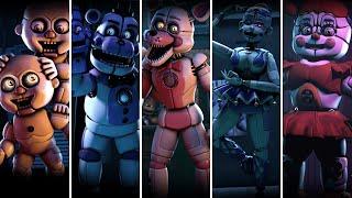 FNaF Sister Location Voice Lines animated