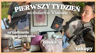 PIERWSZY TYDZIEŃ STUDIÓW| urządzanie mieszkania, zakupy i trochę nauki 