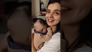 Srha Asghar with her cute son #srhaasghar