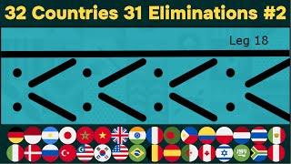 32 Countries 31 Elimination Marble Race #2