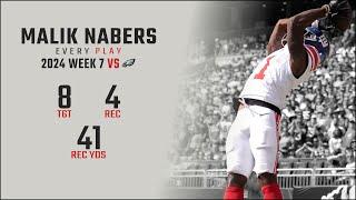 Malik Nabers Week 7 Replay: Every Target and Catch vs Philadelphia Eagles