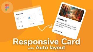 Responsive Card Design In Figma - Figma Tutorial