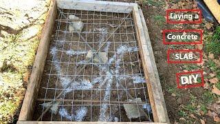 Laying a Concrete SLAB  DIY !