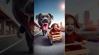  Evolution of Dog : chassing kid ️ #doglover #puppy #dog #shorts #copydoggy