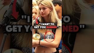 CRAZY LIBERAL Tries To Get 'Charlie Kirk' BANNED! #shorts #charliekirk #debate