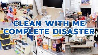 COMPLETE DISASTER WHOLE HOUSE CLEAN WITH ME 2021! ALL DAY SPEED CLEANING MOTIVATION! MESSY HOUSE!