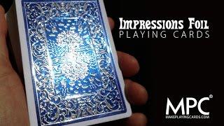 Impressions Metallic Foil Playing Cards by MPC