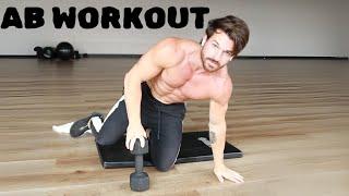 AB WORKOUT with a DUMBBELL | 6 Min Follow Along