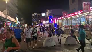 Playa de Palma | Nachts an der Playa - Megapark bis Bamboleo | Ballermann | Mallorca | 06.08.23 |