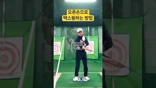 오른손으로 백스윙하는 연습방법 #백스윙 #오른손스윙 #충주골프레슨
