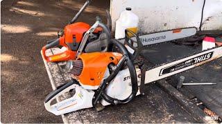 Stihl ms362 vs Husqvarna 562.  Very Interesting.