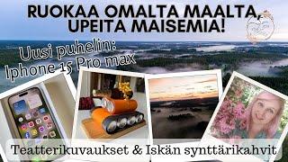 Mun eka iPhone! / Teatteri kuvaukset/ Iskän synttärikahvit /Uskomattoman upeita maisemia ilmasta