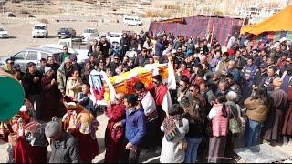 State Awardee Spon Skarma Tsering funeral procession held at his native village Hemis-Shukpachan