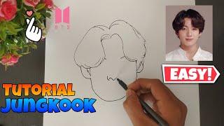 BTS️Jungkook Drawing Tutorial|| Step by Step || Aditya ArtO || #jungkook #bts #btsdrawing#howtodraw