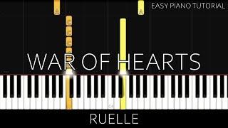 Ruelle - War of Hearts (Easy Piano Tutorial)