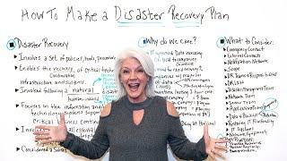 How to Make a Disaster Recovery Plan - Project Management Training